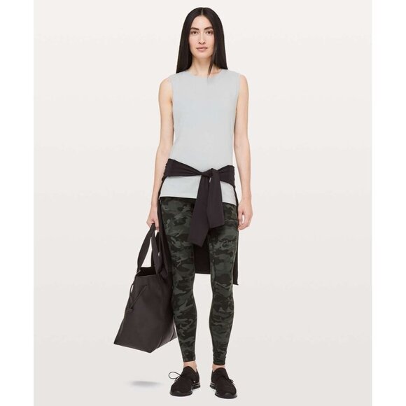 Lululemon Align Nulu Leggings Pant *Full Length 28" in Green Camo Print Size 4 - Picture 1 of 8